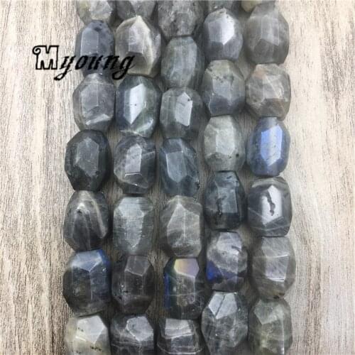 Labradorite Faceted Beads,Spectrolite Nugget Beads,Gem Stone Drilled Beads For DIY Jewelry MY1568