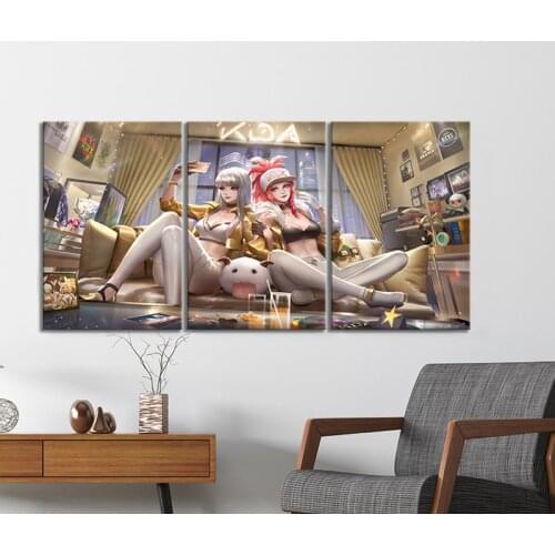 Liga De Leyendas KDA Kaisa Akali Juego Wall Decor Art Full Round Drill 5D Diamond Painting Picture Embroidery Cross Stitch Craft