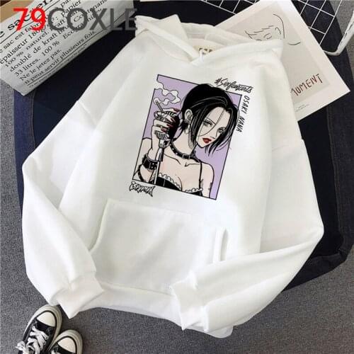 Hot Japanese Anime Nana Osaki Hoodies Women Kawaii Cartoon Hip Hop Top Nana Graphic Streetwear Unisex Fashion Sweatshirts Female