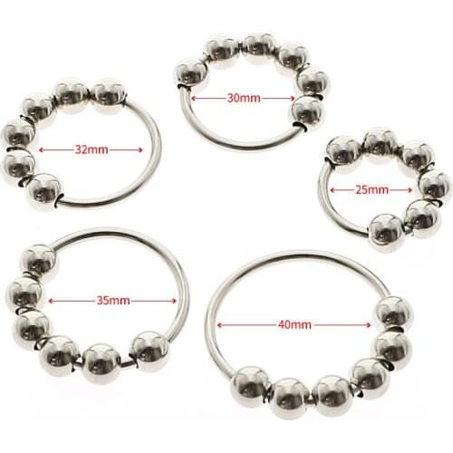 Massage Beads Cock Ring Penis Rings Penis Sleeve Delay Ejaculation Erection BDSM Bondage Adult Sex Toys for Men