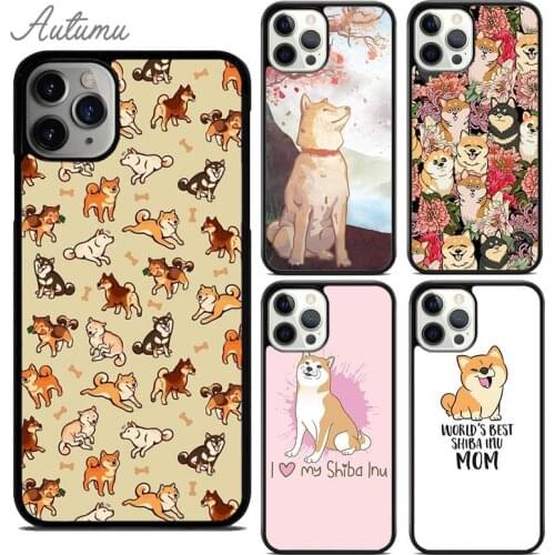 Cute Kawaii Shiba Inu Phone Case for iPhone 11 12 Pro Max mini X XR XS SE 2020 5 6 7 8 Plus Samsung Galaxy S8 S9 S10 Cover shell