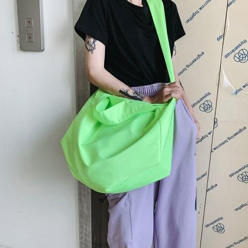 Men Multifunctional Shoulder Messenger Bag Waterproof Nylon Travel Handbag Large Capacity Storage Bags