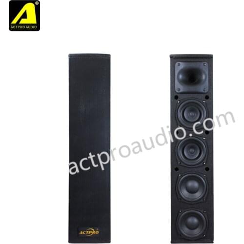 Professional modular line array speaker dual 4.5inch 3 inch 5inch three way full range column speaker PA speaker sound system