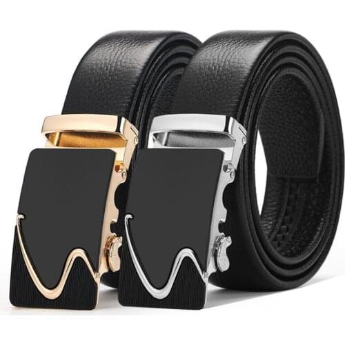 New Hot Selling Men Belt Fashion Alloy Automatic Buckle Belt Business Affairs Casual Decoration Belt Mens Belts Luxury Brand