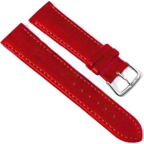 Plain Weave PU Leather Strap Watchband 12MM, 14MM, 16MM, 18MM, 20MM Watch Band New Candy Colors Clock Straps for Watches