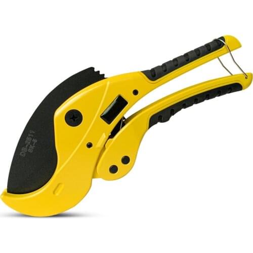 Pipe and Tube Cutter, SK5 Blade, PVC, PPR Pipe Cutter Fast Pipe Cutting Tool with Ratchet Drive for Cutting 0-63mm / 0-64mm