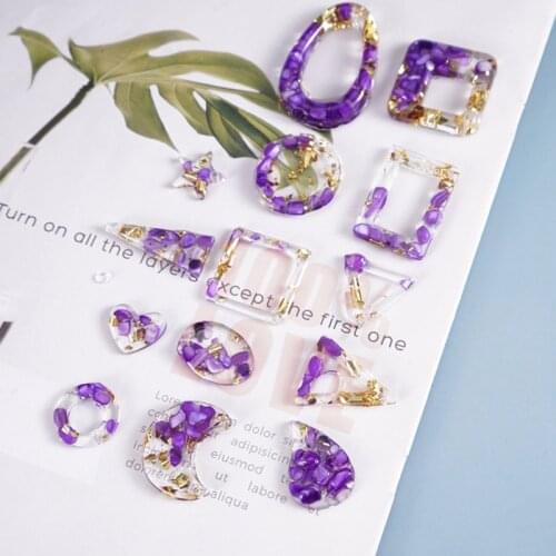 DIY Dangle Eearrings Silicone Mould Crafts Jewelry Pendant Making Tools Crystal Epoxy Resin Mold