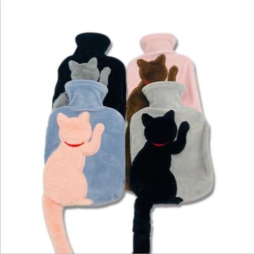 Super Cute Hot Water Bags Winter Hot Water Bottle Animal Plush Hand Warmer Reusable Filled Explosion-proof Warm Belly Treasures