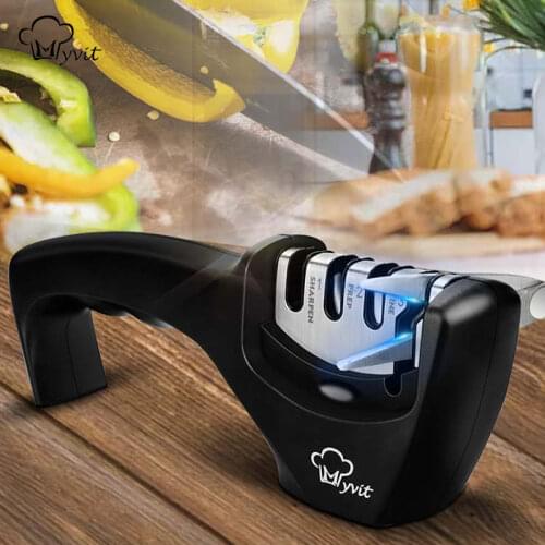 Knife Sharpener 4 Stages Professional Sharpening Stone Whetstone Tungsten Diamond&Ceramic Scissors Kitchen Sharpeners Grindstone
