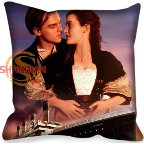 Unique Design Titanic Style throw Pillowcase Square Zippered Pillow Cover Custom Gift 40x40cm Drop Shipping
