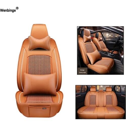 High quality Leather car seat covers For automobiles armchair covers for ford bmw renault toyota kia vw accessories car-styling