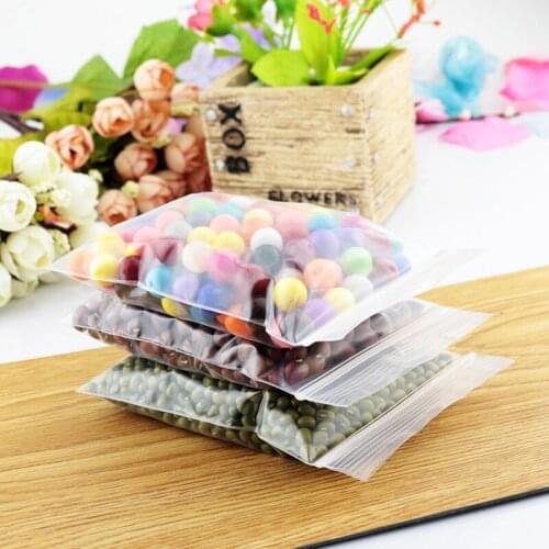 High Quality 500pcs/lot Jewelry Ziplock Zip Zipped Lock Reclosable Plastic Poly Clear Bags Vacuum Bag 9x13cm