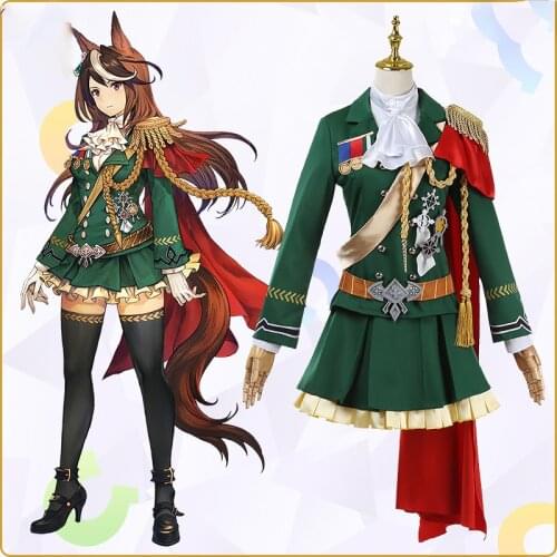 Game Pretty Derby King Symboli Rudolf Cosplay Costume Women Fancy Suit Halloween Carnival Uniforms Shirt Coat Skirt Custom Made