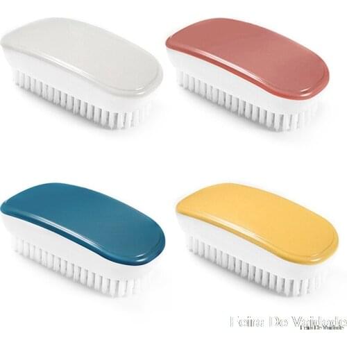 Hard Bristle for Kitchen Bathroom Household Hands Laundry Brush Washing Clothes Shoe Sock Cleaning Brush Cleaning Tool Plastic