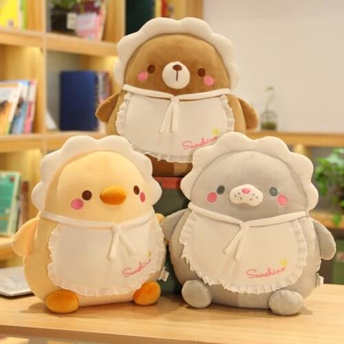 1pc 40cm Lovely Seal Penguin Bear Pig Duck Plush Toy Stuffed Soft Animal Cartoon Pillow Dolls for Children Kids Birthday Gifts