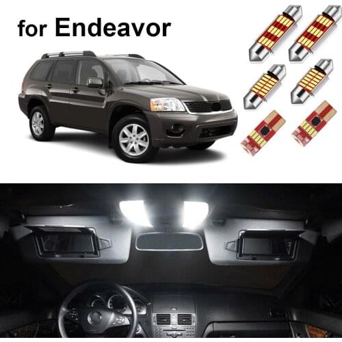 17pcs Canbus Car Led Interior Light Kit For Mitsubishi Endeavor D7 D8 2004-2011 Indoor Ceiling Dome Reading Lamp