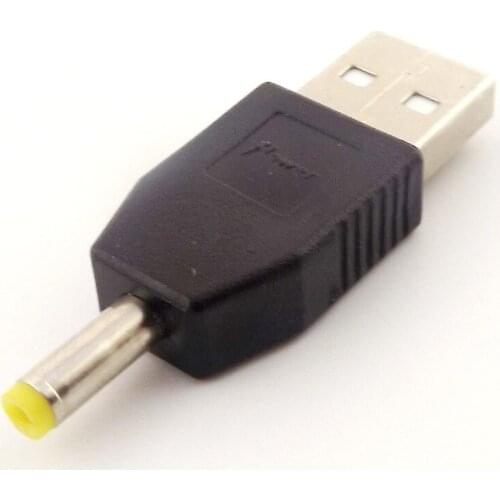 2pcs USB 2.0 Type A Male TO DC 4.0 x 1.7mm Plug 5V DC Power Supply Adapter Connector