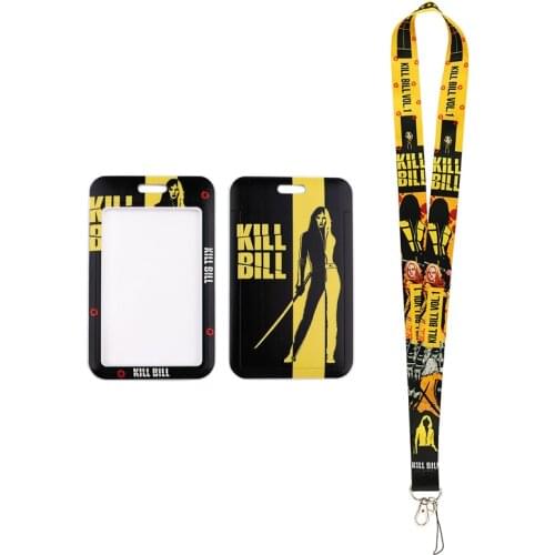 24pcs/lot MD627 DMLSKY Fashion Horror Movie Necklack Lanyard Key Gym Strap Multifunction Mobile Phone With Card Holder Cover