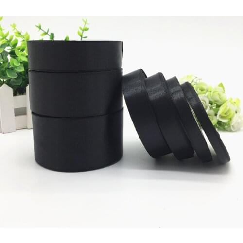 25 Yards 6 10 15 20 25 38 50mm Black Silk Satin Ribbon For Wedding Party Decoration Invitation Card Gift Wrapping Christmas