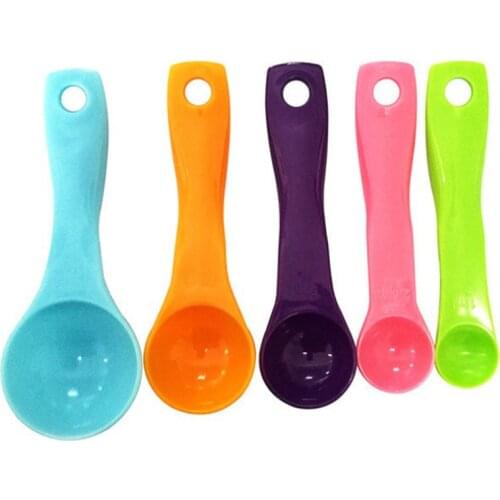 5-piece Measuring Spoon Kitchen Seasoning Spoon With Scale Flour Measuring Milk Powder Spoons Set Baking Tools