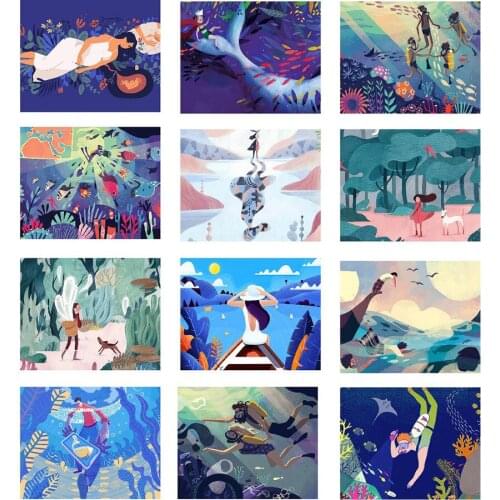 Disney New 5D DIY Diamond Painting The Underwater World Full Square/Round Diamond Stitch Rhinestone Mosaic Decor Gift