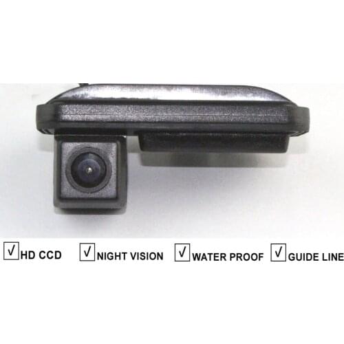 Car Trunk Boot Handle Rear View Reverse Camera For Mercedes Benz B-Class B180 B200 Vehicle Backup Auto Parking Camera Guide Line