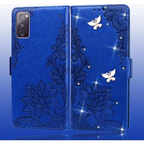 Case for Samsung Galaxy S20 FE Case Coque Luxury Diamond Leather 3D DIY PU Flip Cover For Samsung S20 Fe 5G Case S20 Fan Edition