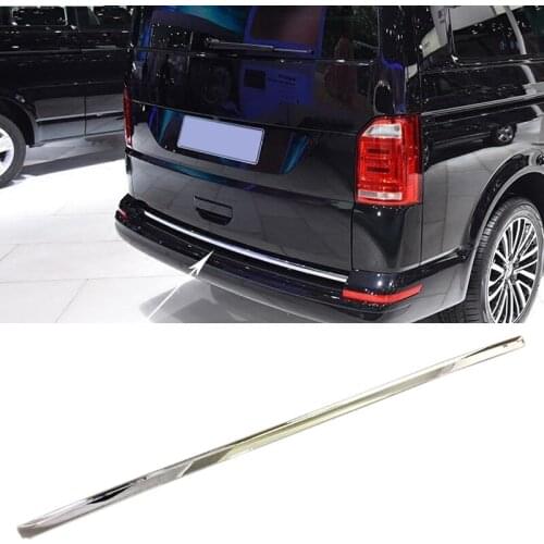 For VW Volkswagen Transporter (T6) Caravelle 2017 2018 2019 ABS Chrome Rear Tailgate Bottom Decoration Cover Trim Car Styling
