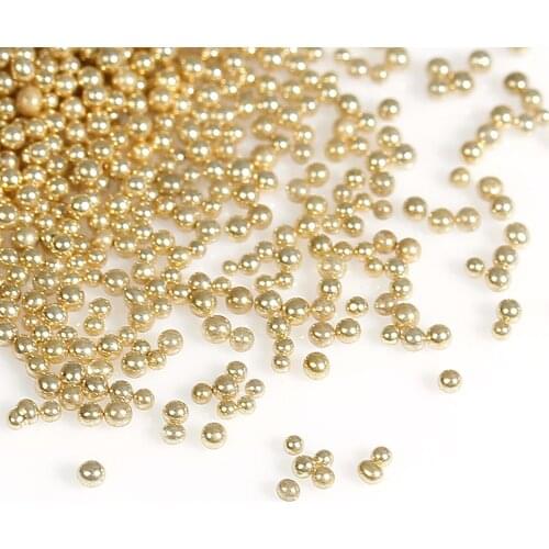 Doreen Box hot- 100 Gram Gold color Micro Beads Embellishment 0.7mm (B10365)