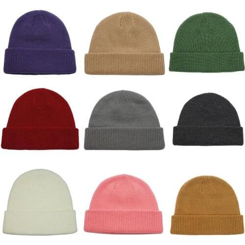 Connectyle Classic Mens Women Warm Winter Hats Acrylic Knit Cuff Beanie Cap Solid Color Daily Beanie Hat Slouchy