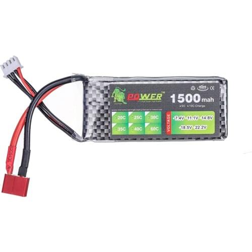 LION POWER 11.1V 1500mah 35C T/XT-60 Remote controul model aircraft manufacturers Lithium Polymer battery 11.1 V battery Lipo 3s