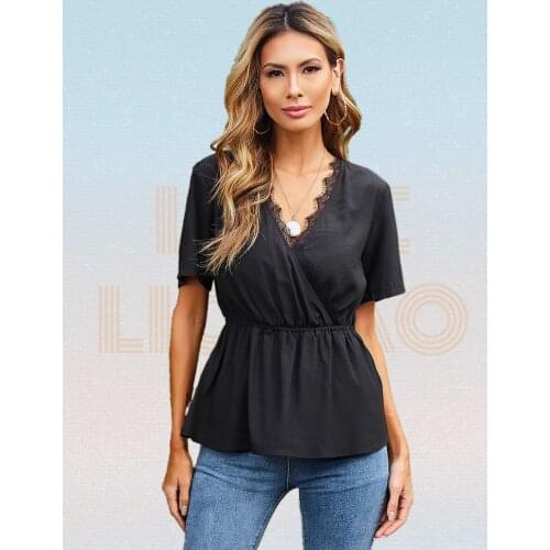 LOVE LICHAO Women's Short Shirts