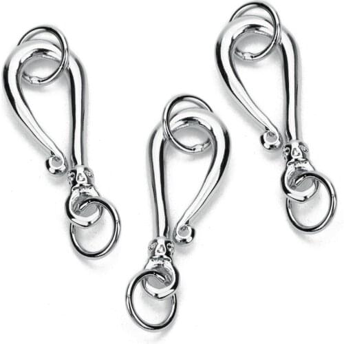 5pcs/set 27x11mm Copper Clasps For DIY Jewelry Findings End Clasp Hooks With Jump Rings for Necklaces Bracelets