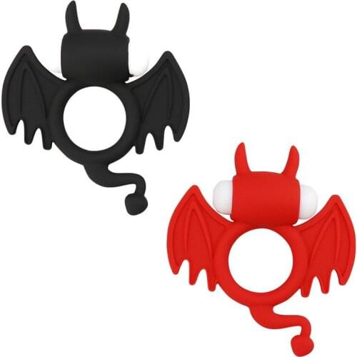 Soft Silicone Dual Vibrating Cock Ring Dick Penis Ring Cockring Adult Sex Toys for Men for Couples Enhancing Harder Erection