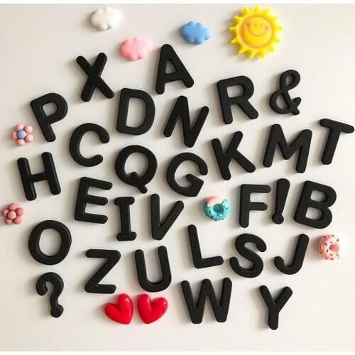 Set Of 39 Nordic Teaching Refrigerator Magnet Alphabet Home Decor English Educational DIY Fridge Sticker For Kids Accessories