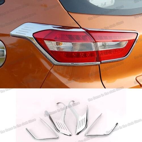 Lsrtw2017 Car Front Rear Headlight Cover Trims Moldings Lamp Frame for Hyundai Creta Ix25 2015 2016 2017 2018 2019