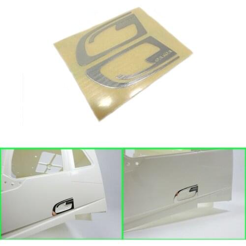Door Handle Stickers Decoration for 1/14 Tamiya RC Truck Trailer Tipper Volvo FH16 750 56360 Car Diy Parts