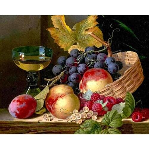 2016 NEW Fruit cross stitch embroidered diamond painting needlework stitch stick a diamond square Diamond Embroidery AS054E