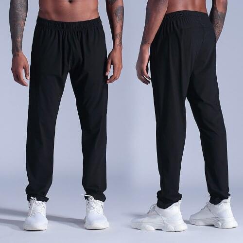 Summer New Sweatpants Men Running Pants Zipper Pockets Training Jogging Football Pants Fitness Pants for Men Sports Trousers