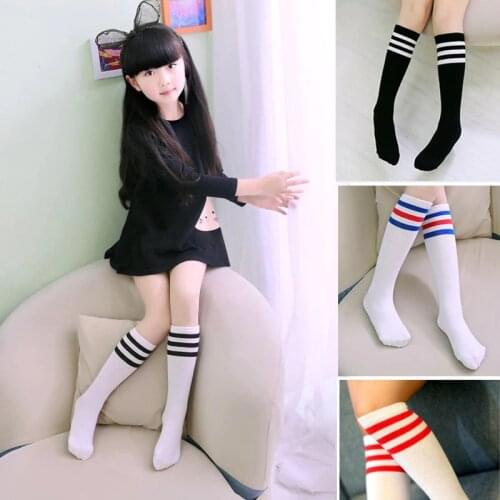 1-12 Years Old Baby Girl Cute Striped Simple Teenage Girl Fashion Striped Cotton Tube childrens Socks
