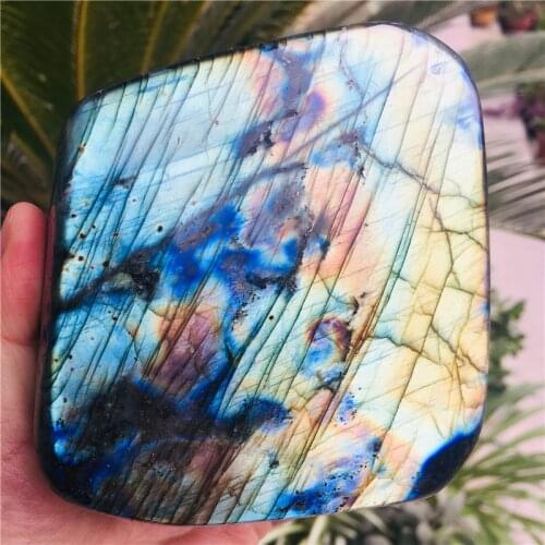 Natural Crystal Labrador yellow quartz gem decoration healing Aura