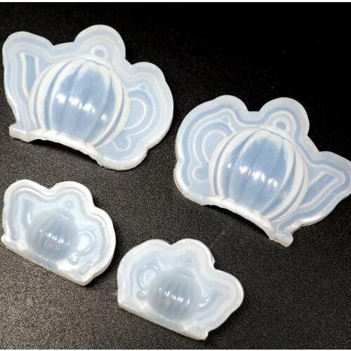 Dollhouse Teapot Silicone Mold in 3D Miniature Pumpkin Fluted Tea Pot Making Craft Supplies Clear Mold for UV Resin Art