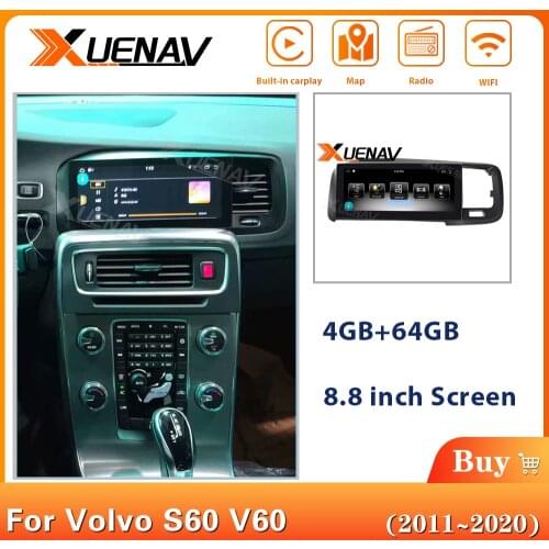 Android System No Car DVD Player GPS Navigation For Volvo S60/V60 2011-2020 Car Auto Radio Stereo Multimedia Player Head Unit