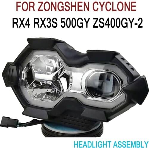 ZongShen Cyclone RX3S RX4 500GY LED Headlight Moto Front Light For ZongShen Cyclone RX3S RX4 500GY