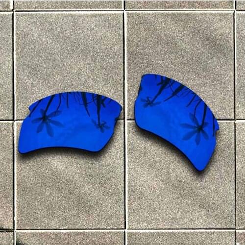 Deep Blue Polarized Sunglasses Replacement Lens for-Oakley Flak 2.0 XL Frame 100% UV Protection Good Fitness