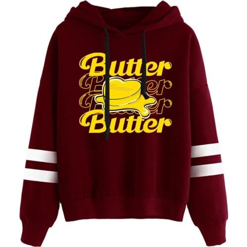 Album Kpop Butter Hoodies Women Bangtan Boys Sweatshirts JIN SUGA J HOPE JIMIN V JUNGKOOK RM Letter Hoodie Girls Clothes