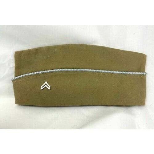 Tomwang2012. Ww2 Us Army Infantry Uniform Garrison Cap Nco Corporal Rank Silver Insignia Hat