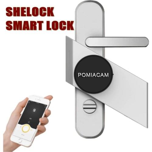 Sherlock S3 Smart Stick Lock Home Keyless Lock Electronic Door Lock Bluetooth Wirelless Open Close Door Smart App Control(Silve)