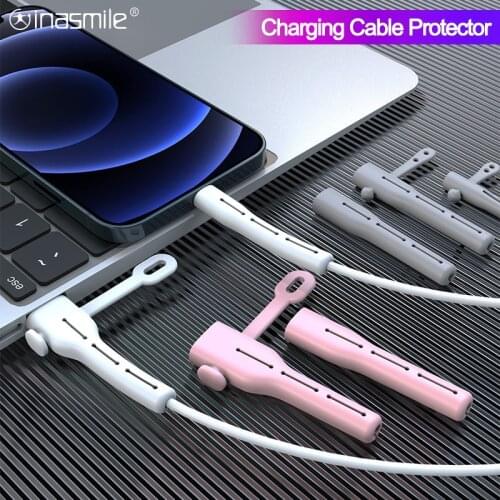 Cable Winder Clip For Huawei Xiaomi Data Cable holder Ties Charging Data Protector USB Charger Cord management cable organizer