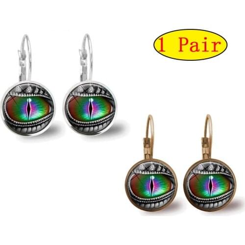 1Pair Dragon Evil Eyes Dangle Earrings Vintage Retro Classic Trendy Dragon Eyes Drop Earring For Women Men Fashion Jewelry Gifts